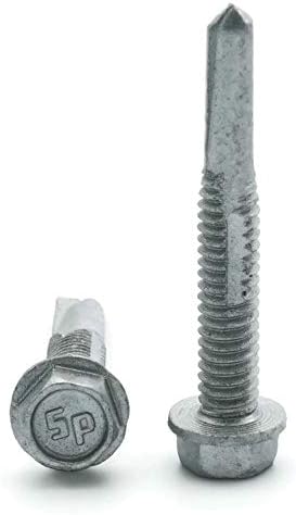 Strong-Shield Coated Hex Washer Head Self Drilling Screws - #12-24 x 2 Qty 100