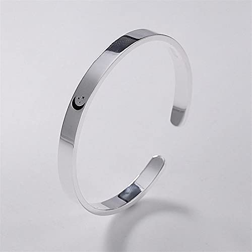 Bijoux couple en argent pur s999 bague ouverte design épuré
