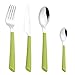 Esmeyer Jane - Set da 24 Posate Jane in Acciaio Inox 18/0 Lucido, Manici in plastica Colore: Verde