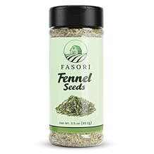 Fasori Fennel Seeds Whole Premium Dried Fennel Seed, Aromatic Mediterranean & Indian Spice for Cooking, Tea & Seasoning 3.5oz