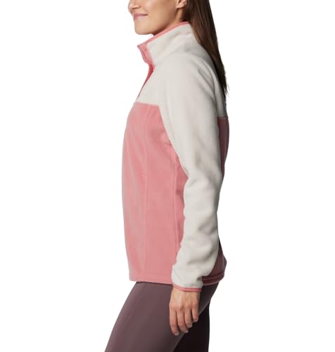 Image of Columbia Womens Benton Springs Half Snap II Pull Over Fleece Jacket, Dark Stone /Canoe /Vintage Blue, 3X