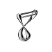 Alessi"Sfrido" Peeler in 18/10 Stainless Steel Mirror Polished, Silver