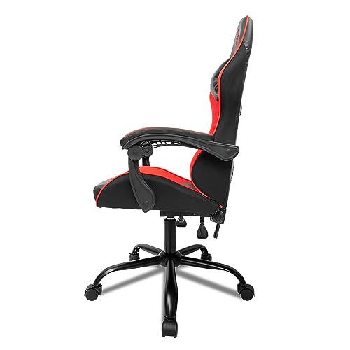 Cadeira Gamer TGT Heron, Preta e Vermelha, TGT-HR-BRD01