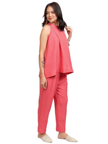 Vishudh Women's Co-ord Set | Trendy Matching Set for Casual & Chic Looks | Stylish Top & Bottom Co-ord for Women