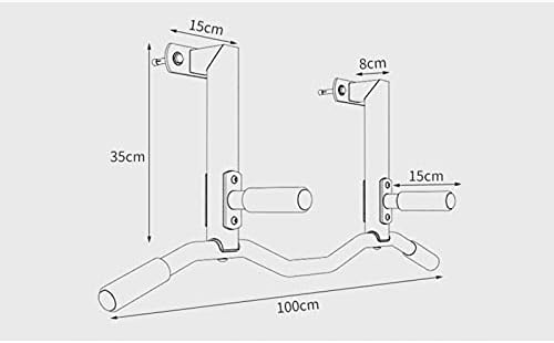 Exercise Fitness Pull-up Bar, Strength Training Horizontal Bar, Wall-Mounted Steel Stable Non-Slip Sports Equipment, Used for Male and Female Muscle Training (Curved Rod)