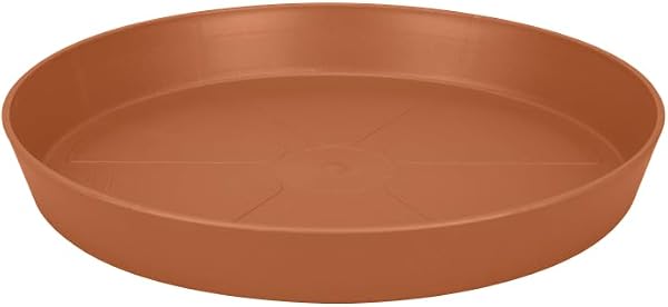 elho Loft Urban Saucer Round 30 - Saucer for Outdoor & Accessories - Ø 30.2 x H 4.1 cm - Brown/Terra - 2