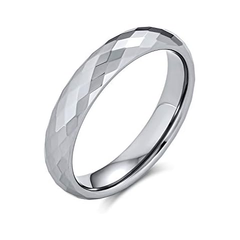 Bling Jewelry Multi-Faceted Titanium Wedding Band Cover