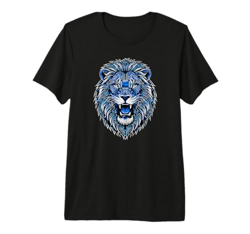 Lion Electronic CPU Art T-Shirt