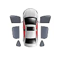 für BMW 5er G30 530d 540d 2017-2023 Magnetischer Auto-Sonnenschutz für Frontscheibe, Heckscheiben-Sonnenschutz, 2 Stück