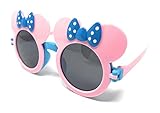 Childrens Mouse Ear Round Flip Out Sunglasses