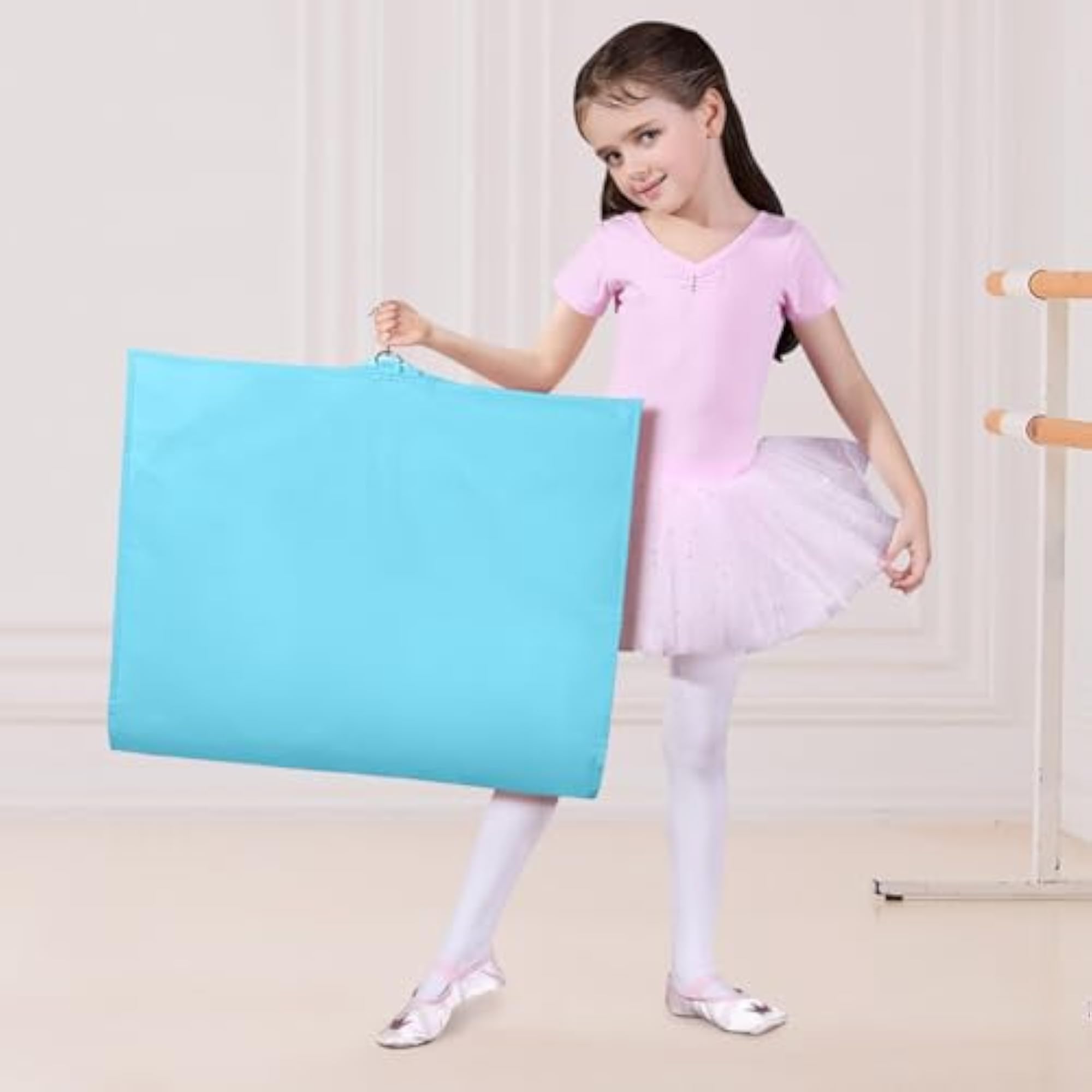 40 Inch Dance Costume Garment Bags, Blue, 4 Pack