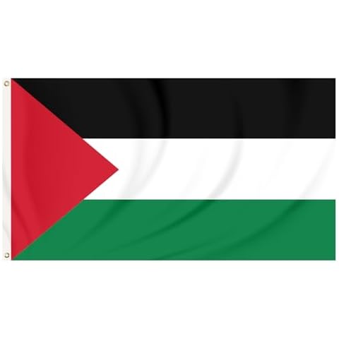 Palestine Flag 3x5 Ft Thick Polyester,Palestinian National Flags Decoration Gift Yard House Banner Cover