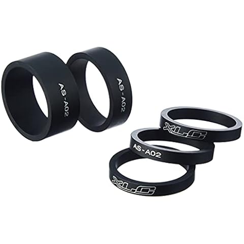 XLC Unisex - Erwachsene Lenkkopferweiterung A-Head Spacer-Set AS-A02 3x5/1x10/1x15 mm 1 1/8 Zoll Cover