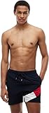 Tommy Hilfiger Pantaloncino da Bagno Uomo SF Medium Drawstring Lunghezza Media, Blu (Deser...