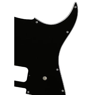 Pièces de guitare pour Fender Stratocaster Start Single Humbucker Pickguard (3 plis) Noir - Les Beatles, Paul McCartney, John Lennon, RIngo Starr, George Harrison Pièces de guitare pour Fender Stratocaster Start Single Humbucker Pickguard (3 plis) Noir – Image 2