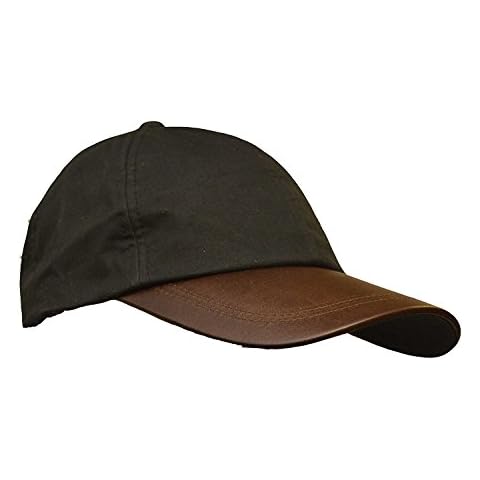 Walker and Hawkes Wax Brunswick Cap with Leather Peak Cover