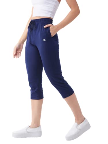 Image of Modeve Women Solid Cotton Blend Capri for summer|| Summer Wear