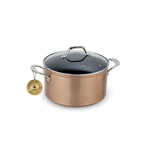 Laguiole - Faitout 20 cm 'cuivre' anti-adhésif Greblon C2 induction