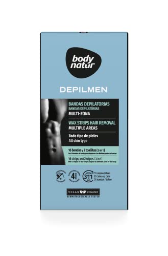 Bodynatur B.Natur Band DEPILAT Men 16U, Negro, Estándar