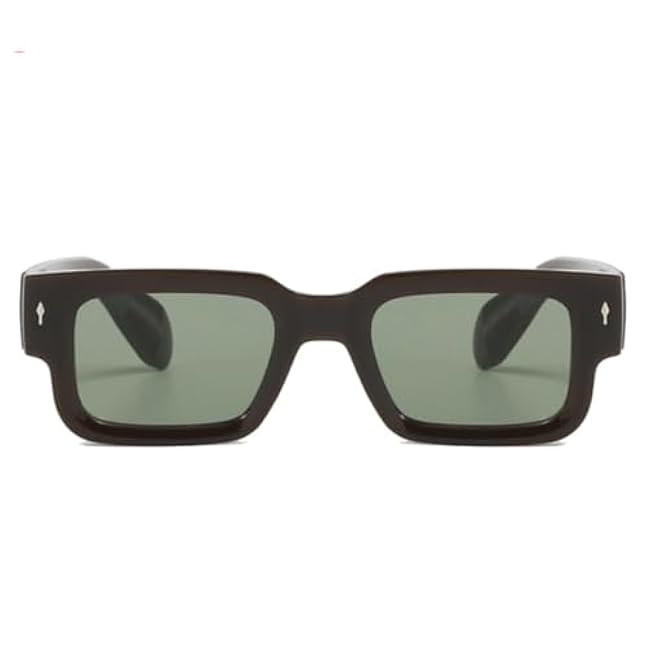 Sunglasses UV400 Protection | Rivets Thick Frame | for Women Men Outdoor Sports & Driving