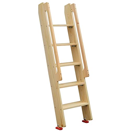 Etagenbettleiter aus Holz mit Haken und rutschfesten Pads,...