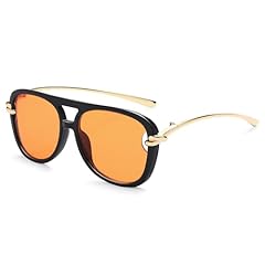 C4-orange Lens/Black/Gold Frame