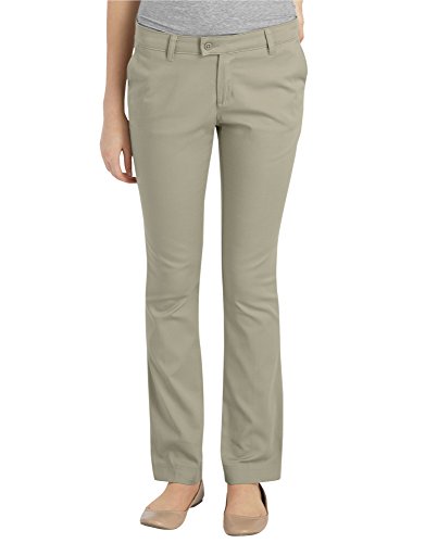 Pantalon stretch Dickies KP7719 slim droit couleur suede pour fille taille 9 ans
