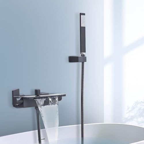 Robinet de douche noir mat encastré de haute précision pour baignoire - 6