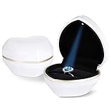 Maße der Schmuckschatulle – die Innenmaße beträgt ca. 8 x 7 x 5,2 cm. Die kleine Größe macht Sie einfach zu tragen, Sie können sie in Ihrer Tasche verstecken und herausnehmen, wenn andere nicht aufmerksam sind und ihn überraschen.