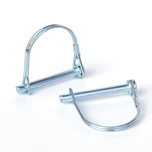 Trailer Coupler Pin, 2Pcs Tivnhuils Hitch Pin Trailer Pin, Zinc Plated Carbon Steel Safety Coupler Pin Locking Pin, 1/4' x 2.16', Small