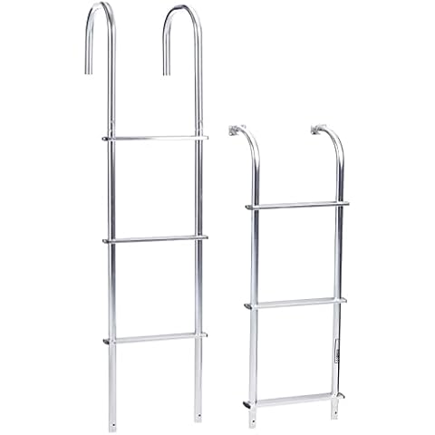 SURCO | RV Motorhome Exterior Ladder | Universal | Made in The USA | Light Weight Strong Aluminum | Straight Ladder for Straight Van Contour | Easy Installation - 502L Cover