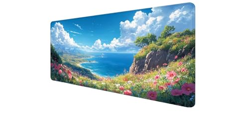 Alfombrilla de ratón XXL de 900x400x3mm con base de goma antideslizante para un control preciso