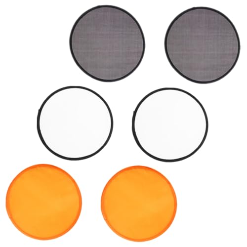 WESIEVYA Abanicos Plegables de Mano 6 Piezas, Abanico Japonés Redondo, Ventiladores de Paletas para Bodas y Fiestas, Colores, y Borde, Ligero y Portátil para Verano