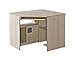Produktbild Furniture24 Schreibtisch Gumi G11 Eckschreibtisch mit Tastaturablage und Schrank, Arbeitstisch, Kinderschreibtisch, Kinder und Jugendzimmer (Santana Eiche/Achgrau)