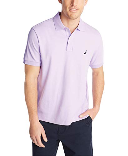 Image of Nautica Men's Classic Fit Short Sleeve Dual Tipped Collar Polo Shirt