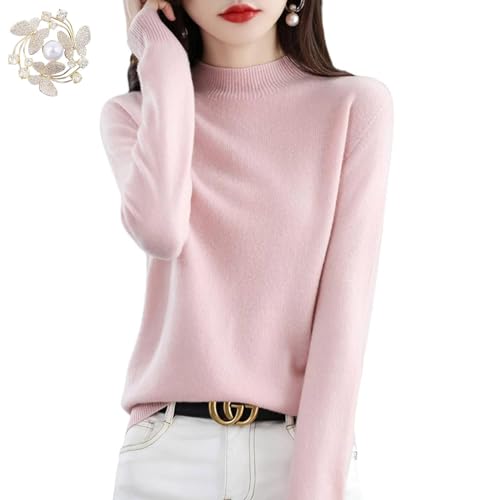Cashmere Sweaters for Women, Cashmere Long Sleeve Crew Neck Soft Warm Pullover Knit Jumpers
