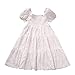 CAIJ Baby Bow Knoten Blumenkleid 0-24 Monate kleines Mädchen Sommerkleid Weste A-Linie knielangen Kleid Freizeit Mädchen Kleid Sommer T-Shirt Kleid Karikatur Stickerei Kleidung Mädchenkleider