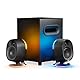 SteelSeries Arena 7 - 2.1-Gaming-Lautsprecher 2-Wege-Lautsprecherdesign Starke Bässe, Subwoofer Reaktive RGB USB, Aux, optisch, kabelgebunden Bluetooth PC, PlayStation, Mobilgeräte, Mac, Black