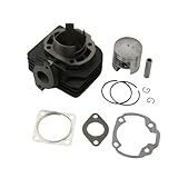 Kit de Bloque de Cilindros de Gran Cilindro de 70cc for Piezas de Motor abr-Lia Habana Custom 50 Mo-ito Retro 50cc AC 2T Accesorios de Moto