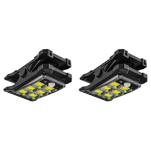 Lampe Solaire à Pince Anti-Obscurité avec Détecteur de Mouvement de Cour 2X