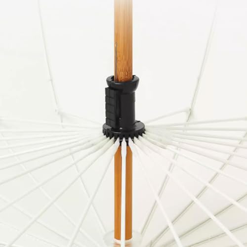 Paraguas de palo manual con 24 varillas estilo retro y mango de madera tradicional 5