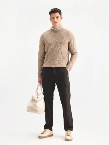 Image of Rare Rabbit Regular fit Plain Trouser
