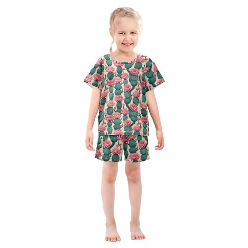 Cactus Cute Pajama Set Pajamas Sleepwear Nightwear Loungewear Clothes Set B0402403