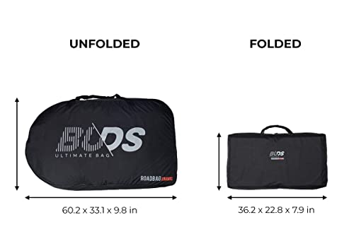 Buds-Sports Us - Roadbag Travel Plus | Versatile Fully Padded Bike Travel Bag | Remove Front Wheel Only | Ideal For Ground And Air Transportation | All Road, Gravel Bikes And E-Bikes Up To 700C/45 #TOP2