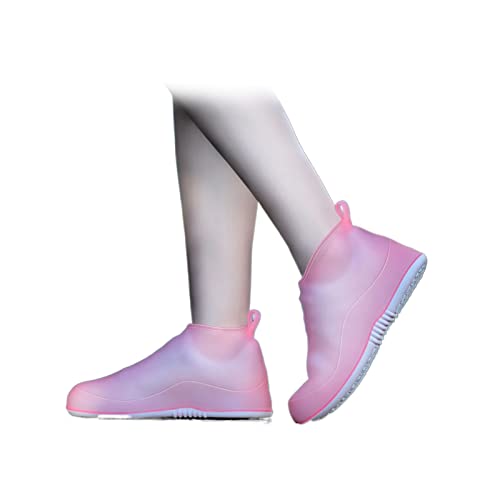 Cubrebotas De Lluvia Resistente Al Desgaste Cubrezapatos De Silicona Alta Elasticidad, Fácil De Usar Y Antideslizante. Adecuado for Mujeres, Hombres, Niños, Adolescentes. ( Color : D , Size : M ) Cover