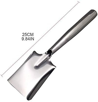 Trowel Spade with Non-Slip Duty Polished Stainless 3 Pcs Hand Transplant Shovel and Harrow Hand Rake with Non-Slip E.