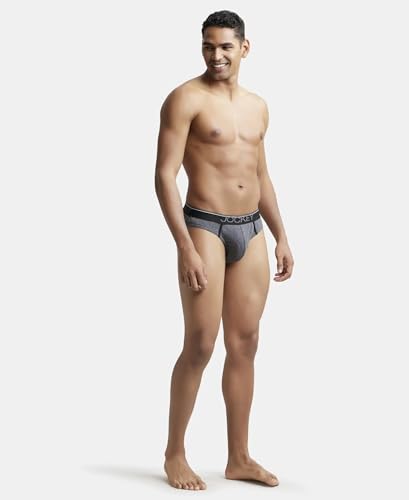 Image of Jockey 8044 Men's Super Combed Cotton Rib Solid Brief with Ultrasoft Waistband (Pack of 2)