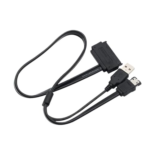 Cable adaptador SATA 22Pin a eSATA USB 50 cm para disco HDD miniatura 2