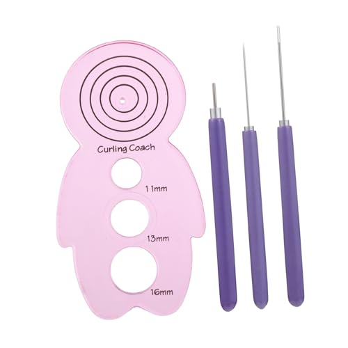 Homoyoyo DIY Paper Quilling Pen Set 4pcs Paper Quilling Kits Lightweight Craft Tool for Boys and Girls Decor Projects