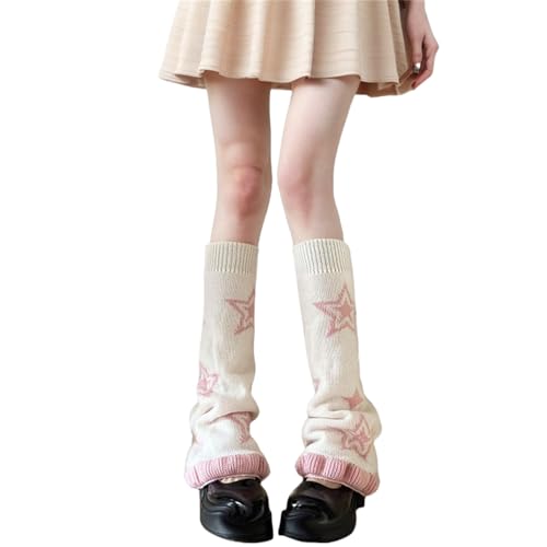 HeiBai Xiong Y2K Harajuku Leg Warmers for Women Goth Cute Japanese Punk Rave Emo